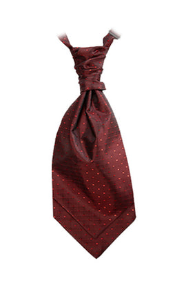 Crimson Red Polka Dot Cravat ( Matches Special Edition lining)