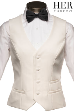 Classic Ivory Waistcoat (Slim Fit)