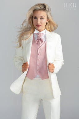 White female tuxedo suit best sale