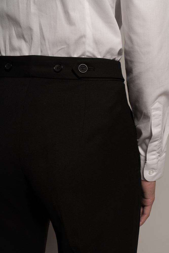 Black Dress Pants Men Slim Fit | Elegant Black Pants Cotton Men - Black  Suit Pants - Aliexpress